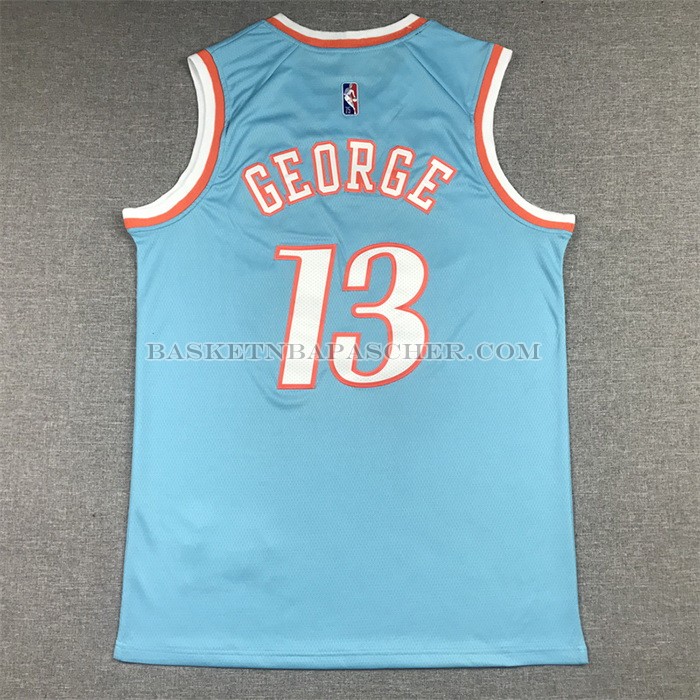 Maillot Los Angeles Clippers Paul George NO 13 Ville 2021-22 Bleu